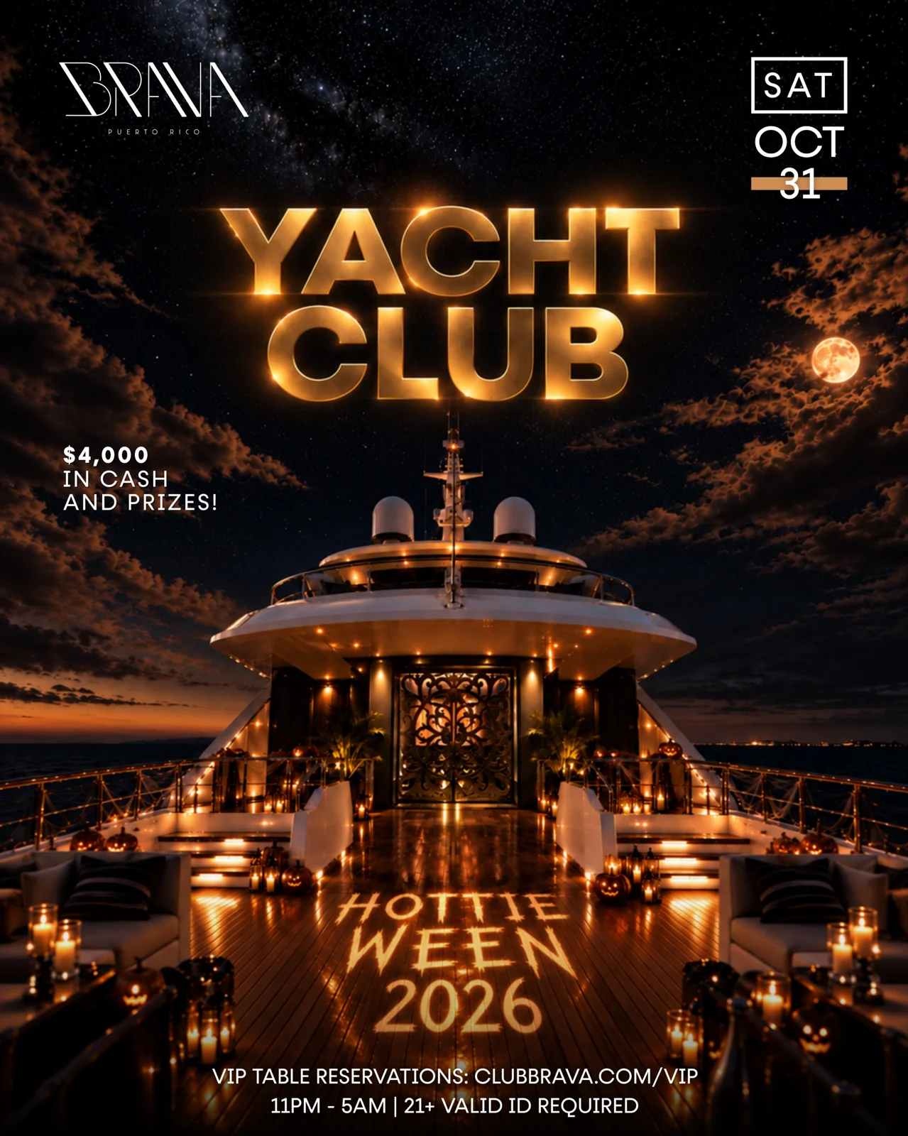 Hottieween 2026: Yacht Club Edition
