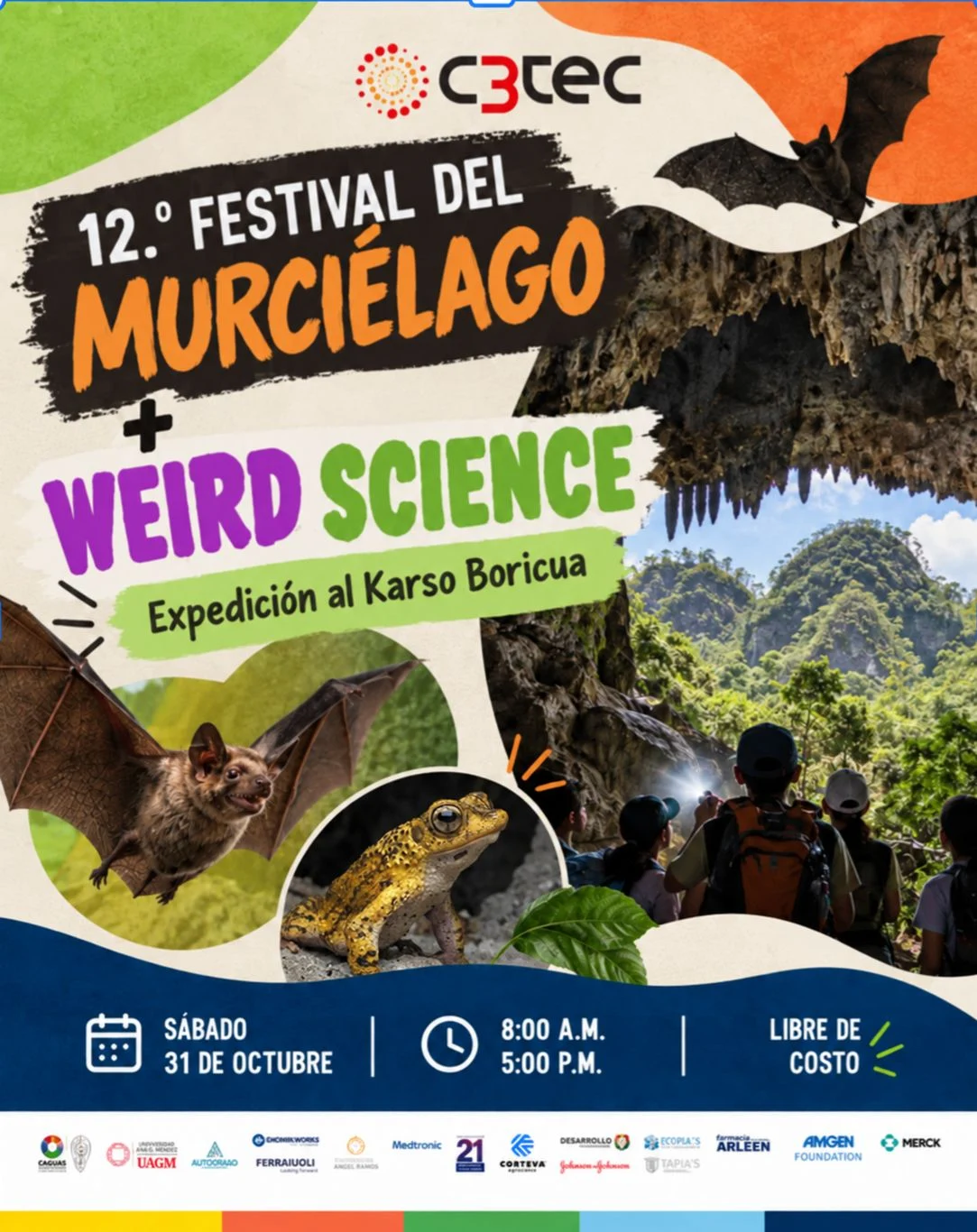 12.° Festival del Murciélago + Weird Science: Expedición al Karso Boricua