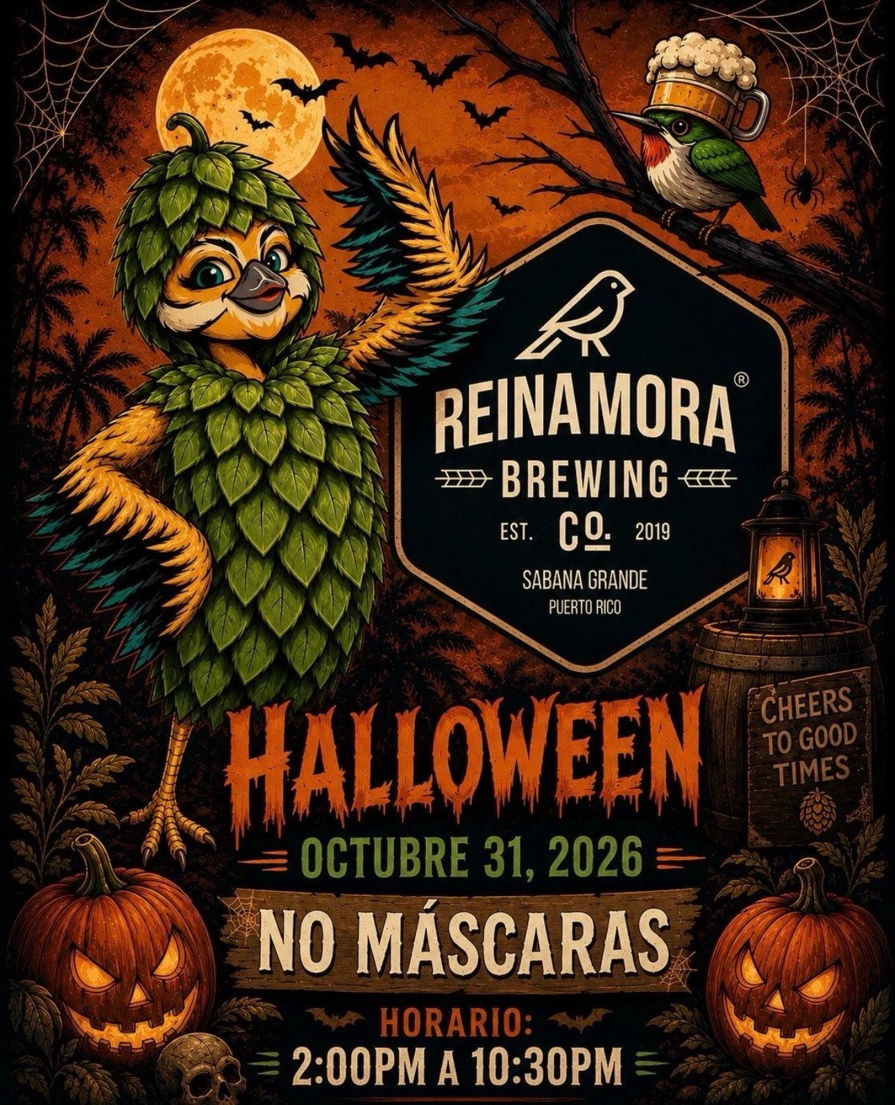 Halloween en Reina Mora Brewing Co.