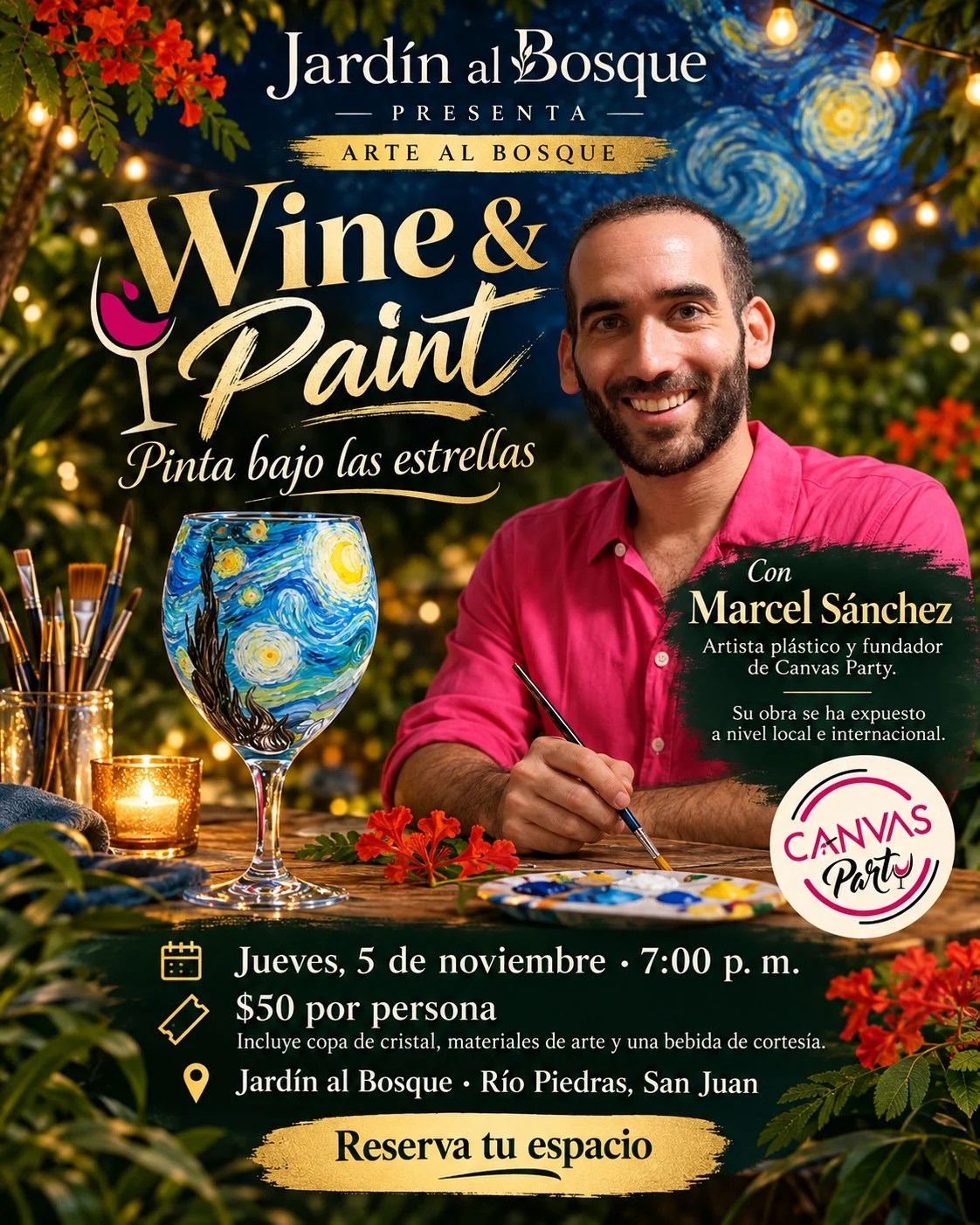 Arte al Bosque: Wine & Paint